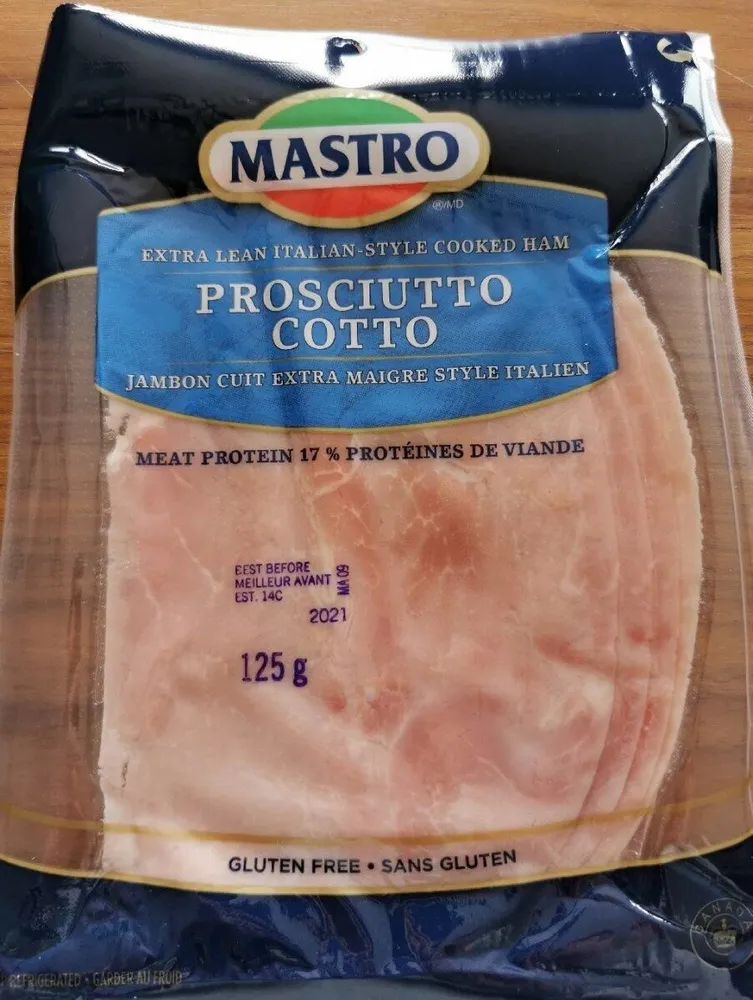 Jambon Cuit à L'italienne Tranché