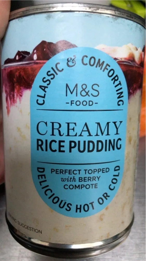 Creamy rice pudding