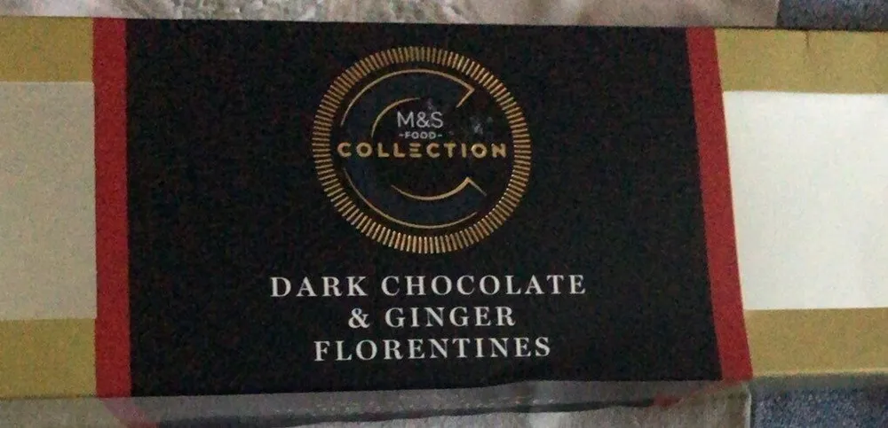 dark chocolate and ginger florentines