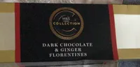 dark chocolate and ginger florentines