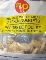 Breaded white meat chicken nuggets