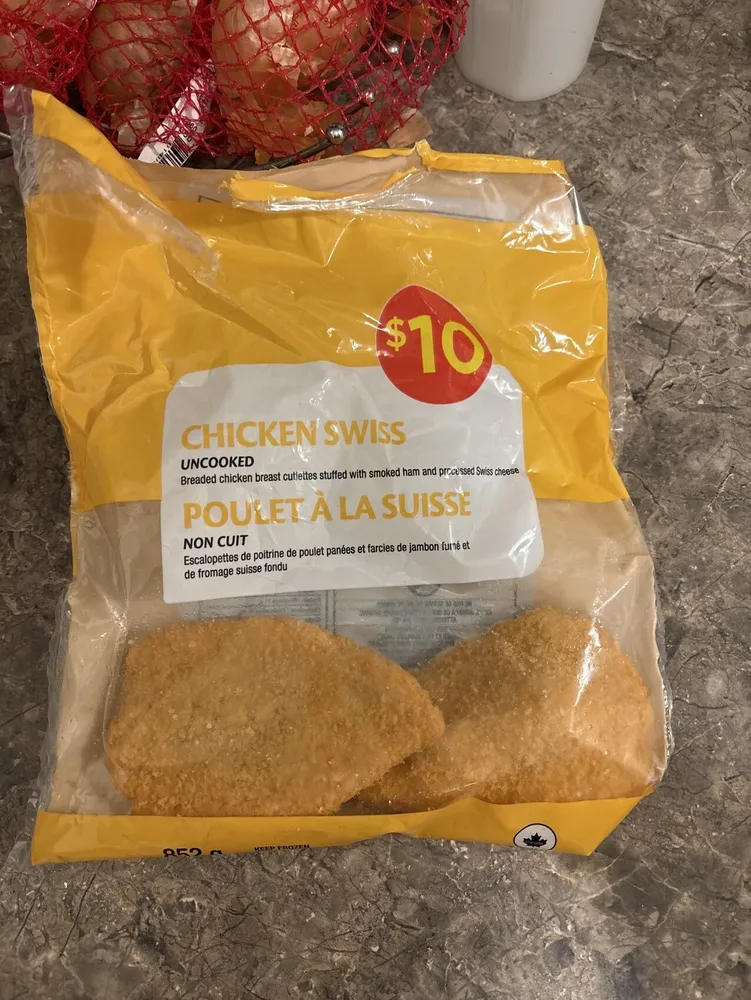 Breaded Chicken Swiss Cutlets