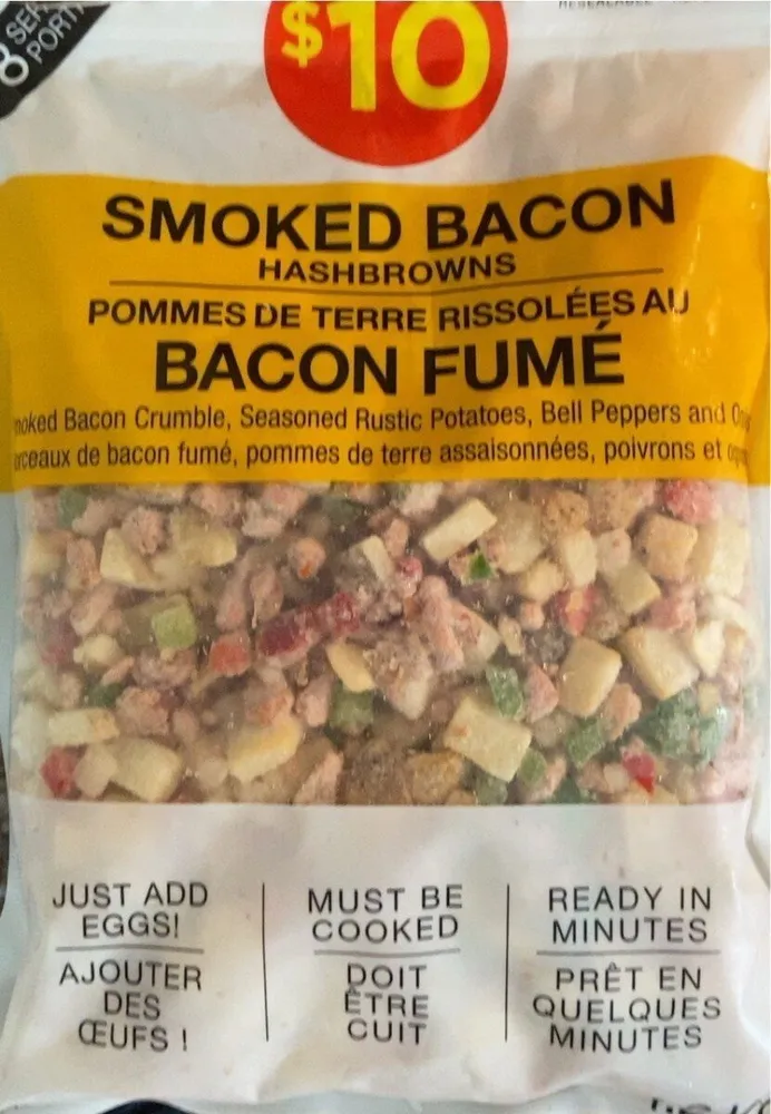 Smoked bacon hashbrowns