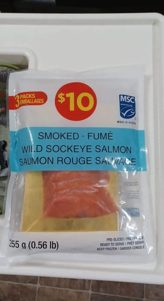 Saumon rouge sauvage fumé