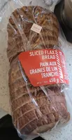 Pain aux graines de lin tranché