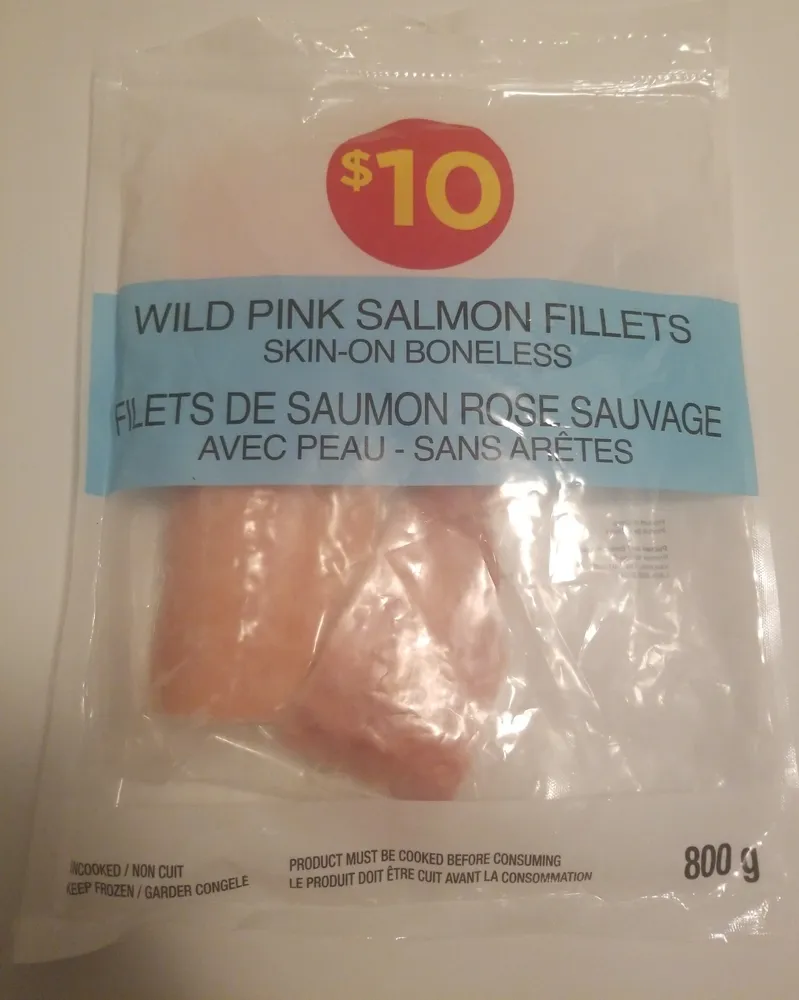 Wild Pink Salmon Fillets - Skin-On, Boneless