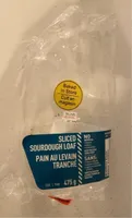 Pain au levain tranché