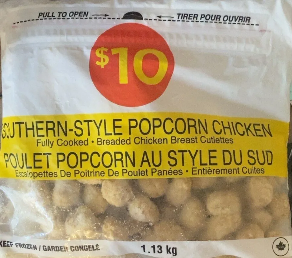 Poulet popcorn au style du sud