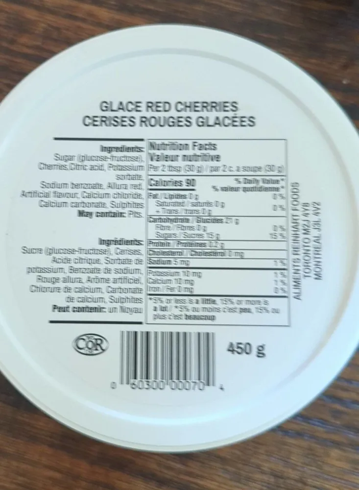 Glace Red Cherries