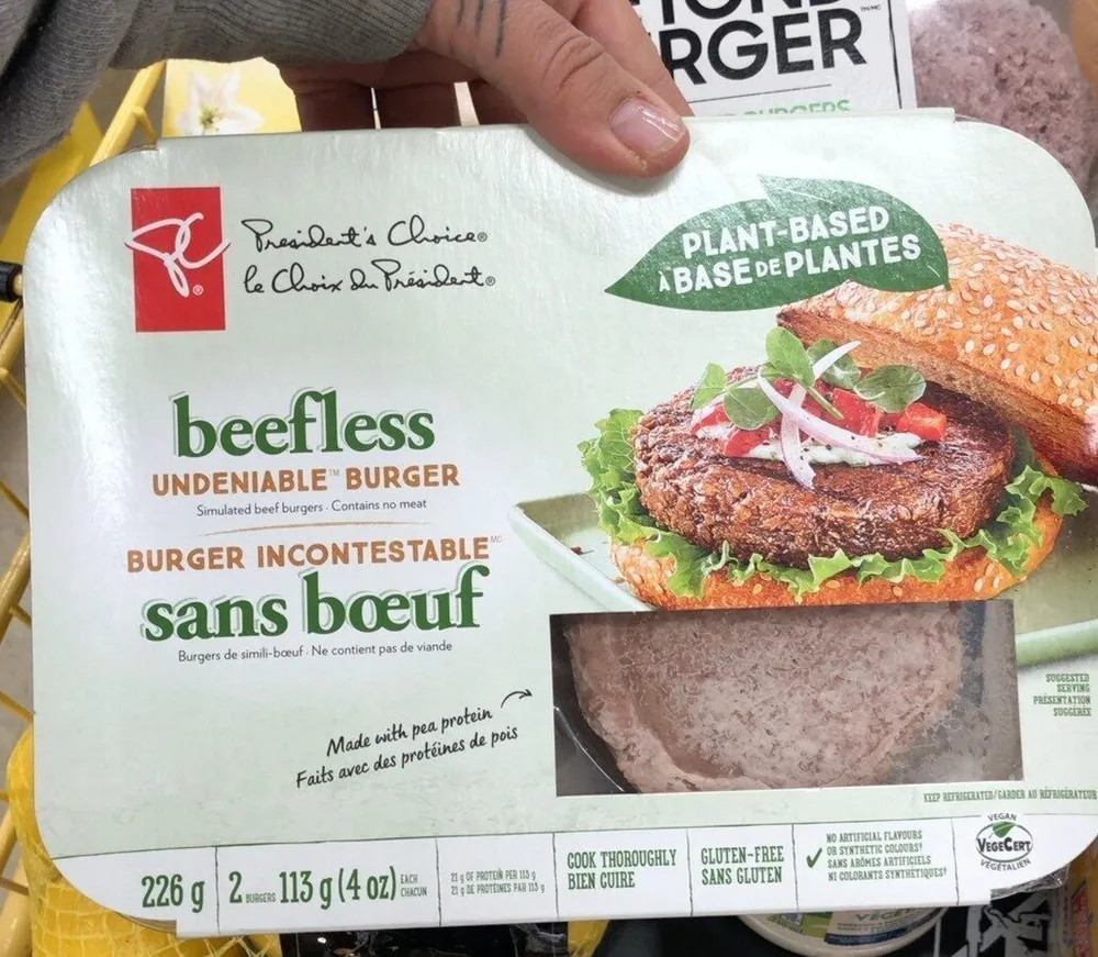 Burger beefless