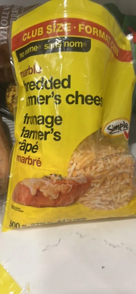 Fromage râpé marbré