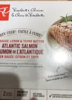 In sauce lemon & thyme butter atlantic salmon