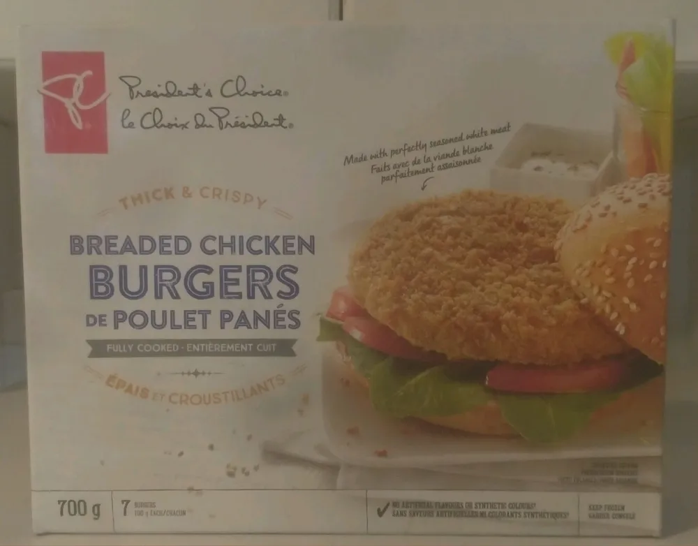 Breaded Chicken Burgers