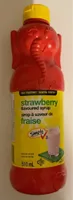 Strawberry flavoured sirop