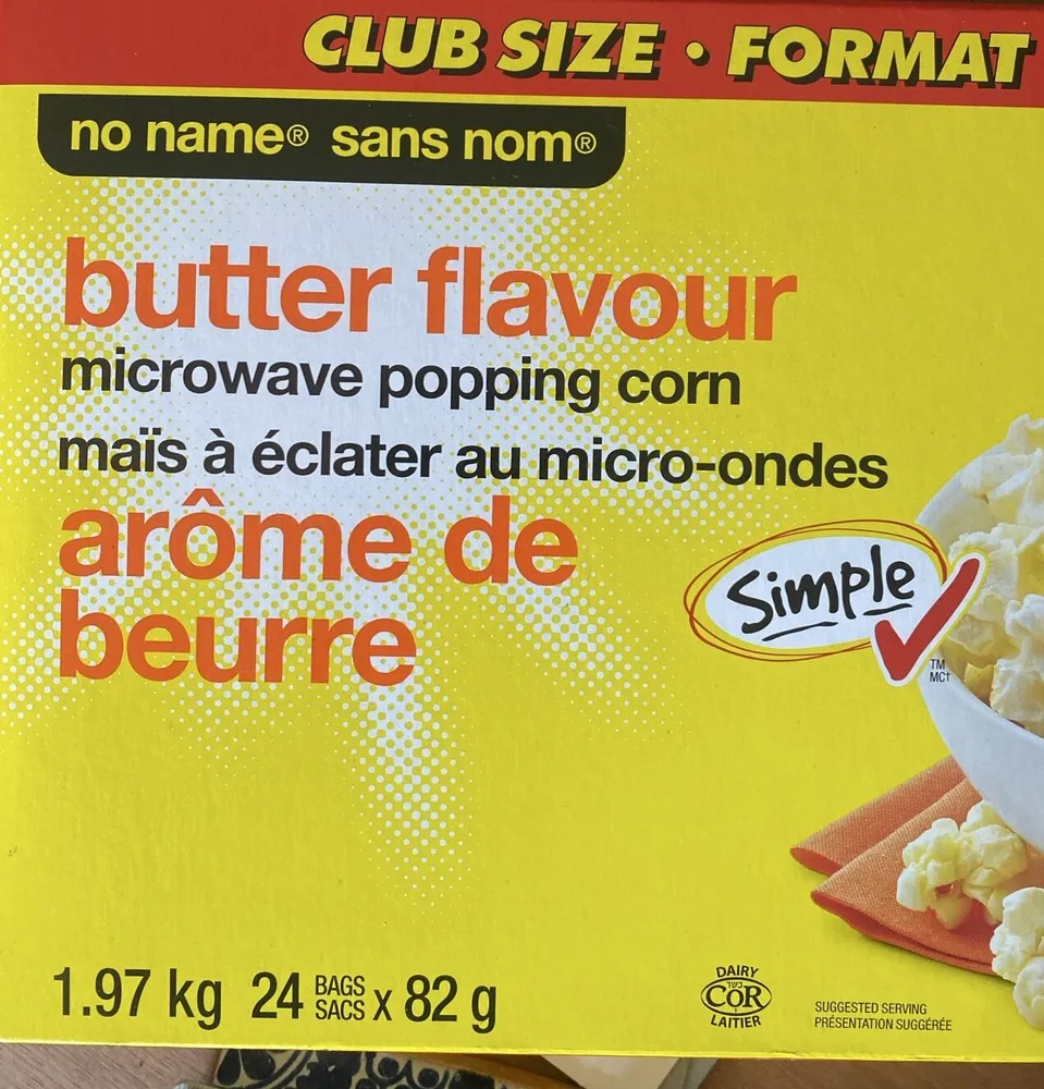 Butter Flavour Microwave Popping Corn