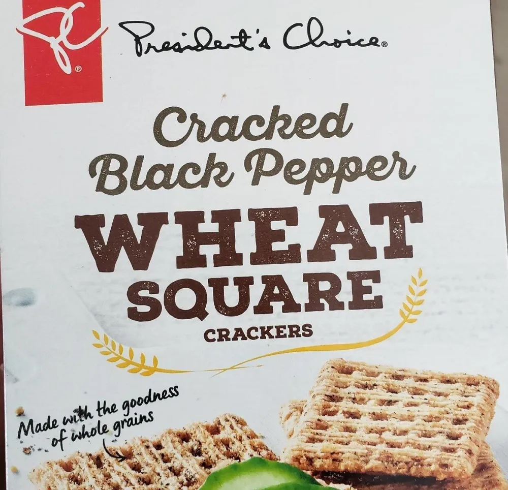 Wheat square crackers