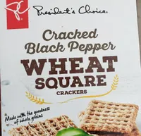 Wheat square crackers