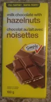 Milk chocolate with hazelnuts