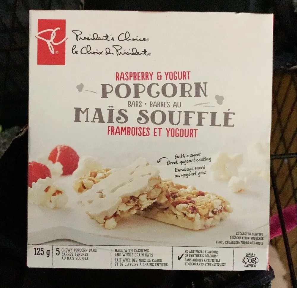 Barre pop corn