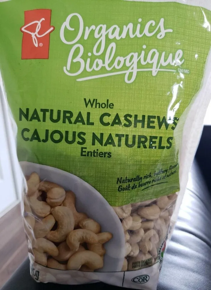 Cajous naturels entiers