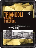 Triangoli pumpkin filled egg pasta