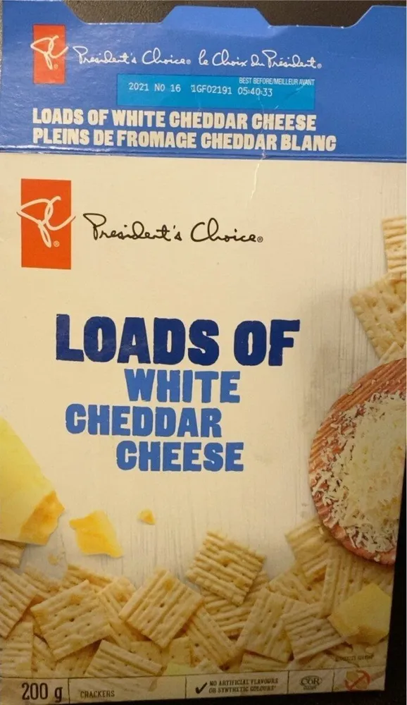 White Chedder Cheese Crackers