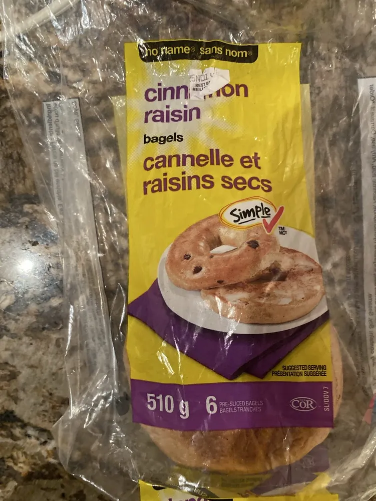 Bagels cannelle et raisins secs