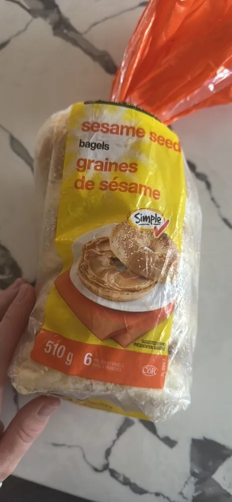 Sesame seed bagel