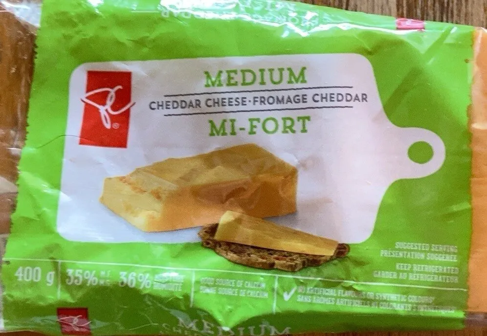 Medium cheddar cheese