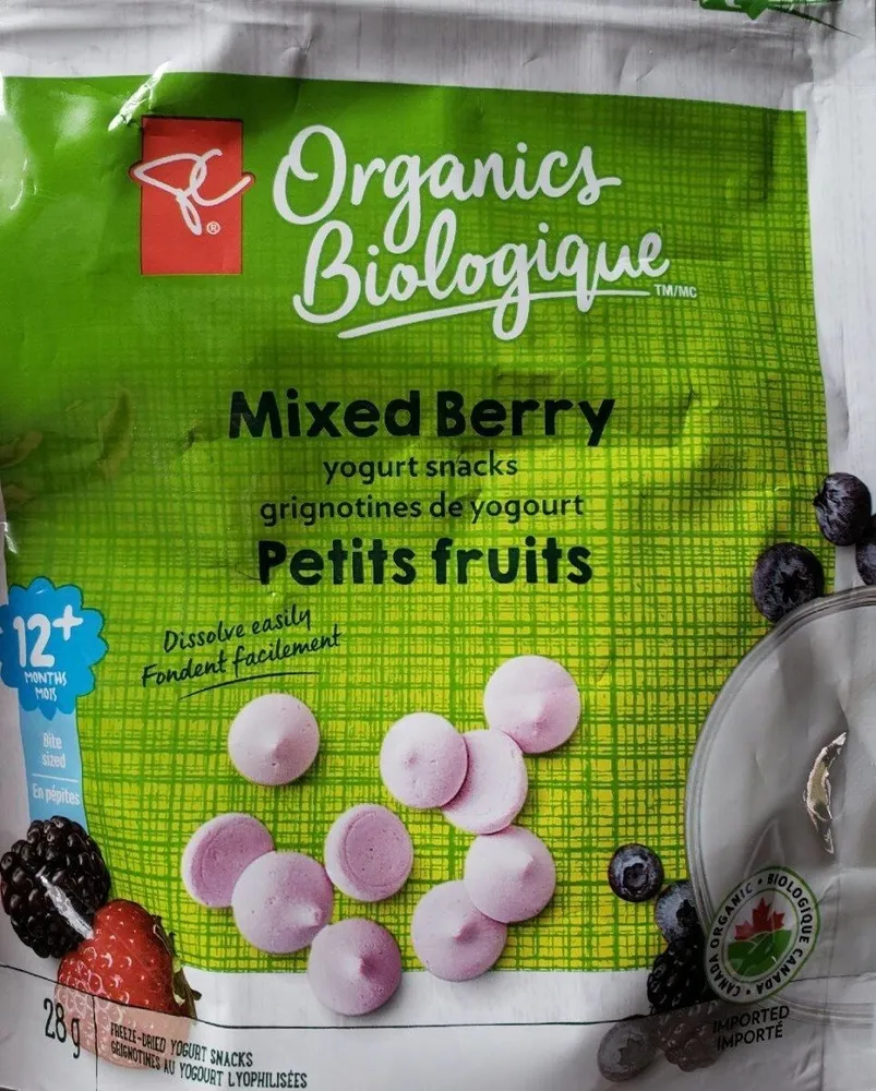 Grignotines de yogourt petits fruits