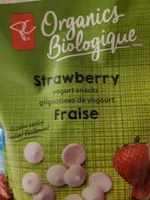 PC organics strawberry yogurt snacks