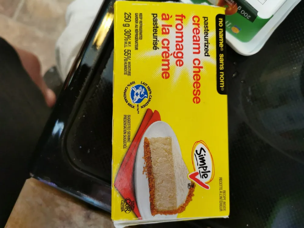 pasteurized cream cheese