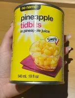 pineapple tidbits in pineapple juice