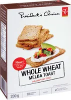 Whole wheat melba toast