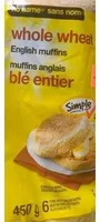 whole wheat English muffins