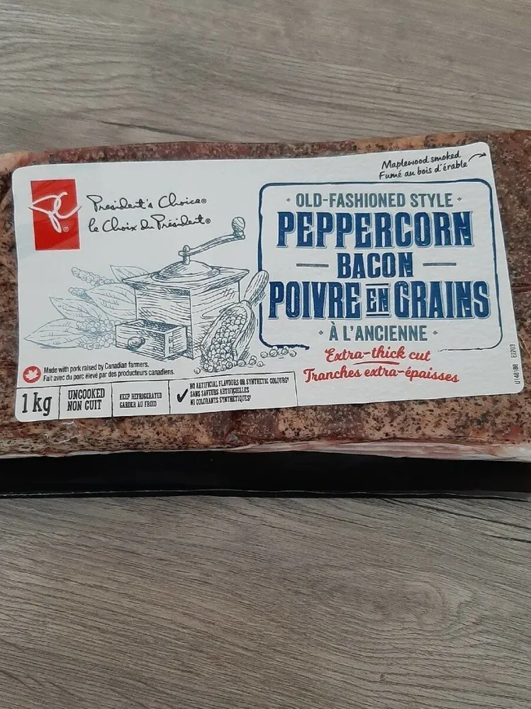 Peppercorn bacon poivre en grains à l'ancienne