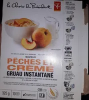 Pêcheset crème gruau instantané