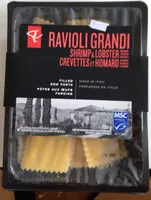 Ravioli Grandi crevettes et honard