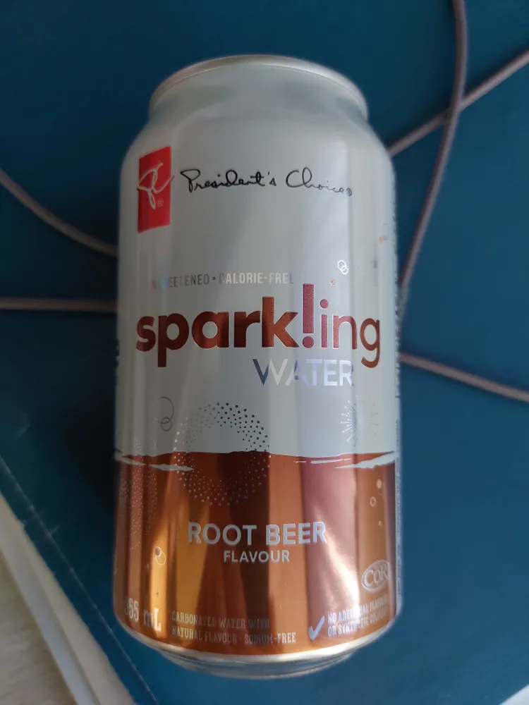 sparkling water: root beer flavour