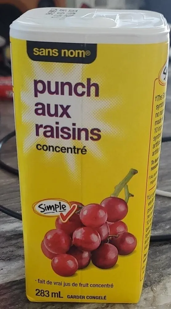 punch aux raisins