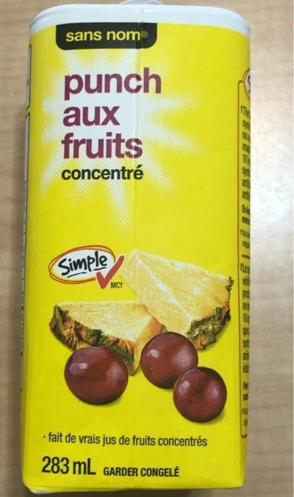 Punch au fruit concentré