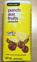Punch au fruit concentré