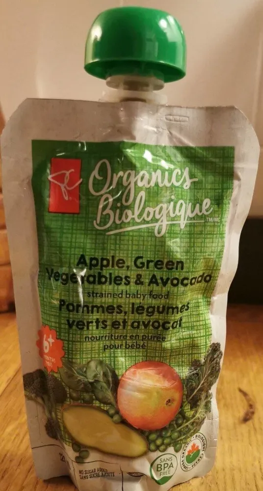 Pommes légumes verts et avocat