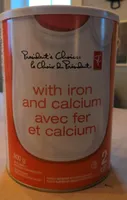 With iron and calcium baby formula
