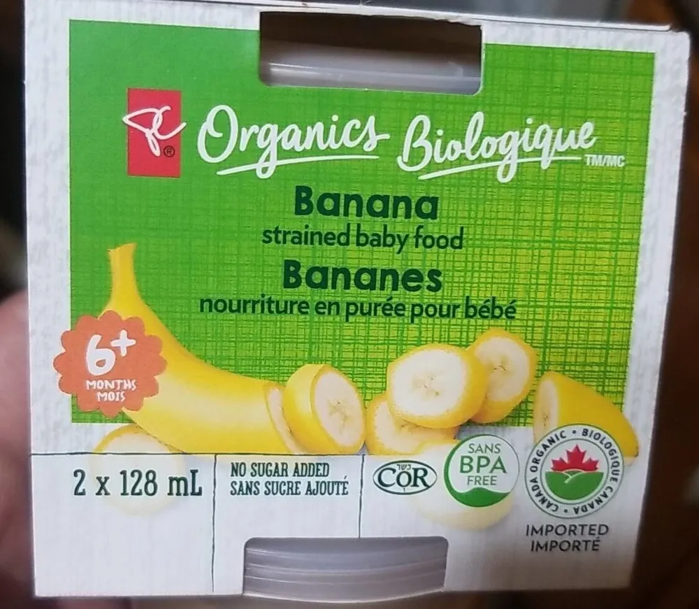 banana strained baby food
