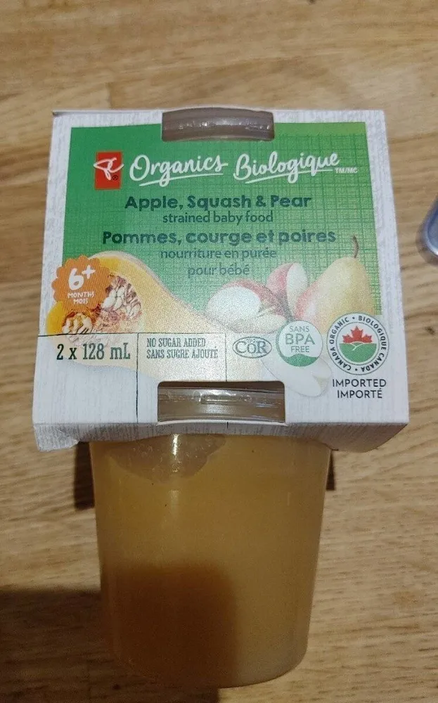 Nourriture en purée pour bébé