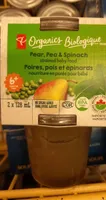 Poire pois et epinard