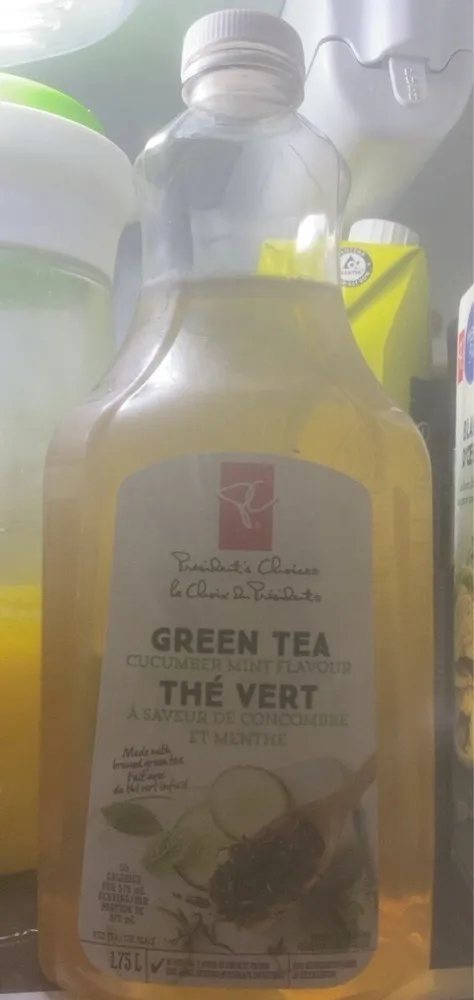 Green tea cucumber mint
