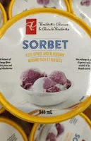 Sorbet Agrume Yuzu et Bleuets