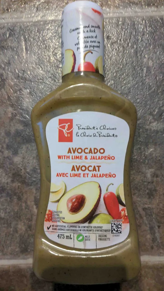 Avocado with lime and jalapeño